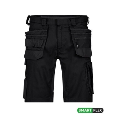 Bermuda de travail stretch multipoches Cordura Noir – Dassy Trix Next