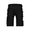 Bermuda de travail stretch multipoches Cordura Noir – Dassy Trix Next