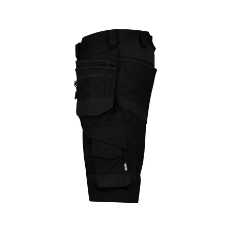 Bermuda de travail stretch multipoches Cordura Noir – Dassy Trix Next