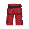 Bermuda de travail stretch multipoches Cordura Rouge/noir – Dassy Trix Next