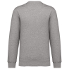 Sweat-shirt col rond gris 280 g/m² unisexe Kariban – vue 2
