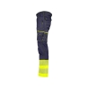 Pantalon stretch haute visibilité multipoches EN ISO 20471 classe 1 Marine/jaune fluo – Dassy Princeton
