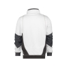 Sweat-shirt de travail col zippé coudes renforcés Cordura Blanc/gris anthracite – Dassy Stellar