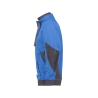 Sweat-shirt de travail col zippé coudes renforcés Cordura Bleu azur/gris anthracite – Dassy Stellar