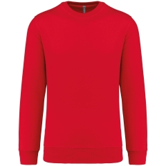 Sweat-shirt col rond rouge 280 g/m² unisexe Kariban