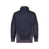 Sweat-shirt de travail col zippé coudes renforcés Cordura Bleu nuit/gris anthracite – Dassy Stellar