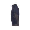 Sweat-shirt de travail col zippé coudes renforcés Cordura Bleu nuit/gris anthracite – Dassy Stellar