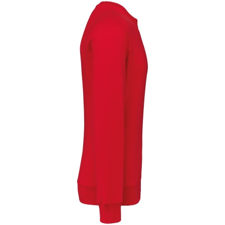 Sweat-shirt col rond rouge 280 g/m² unisexe Kariban – vue 3