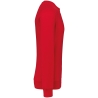 Sweat-shirt col rond rouge 280 g/m² unisexe Kariban – vue 3