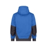 Sweat à capuche de travail coudes renforcés Cordura doublure teddy Bleu azur/gris anthracite – Dassy Pulse