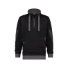 Sweat-shirt de travail col zippé coudes renforcés Cordura Noir/gris anthracite – Dassy Stellar