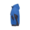 Sweat à capuche de travail coudes renforcés Cordura doublure teddy Bleu azur/gris anthracite – Dassy Pulse