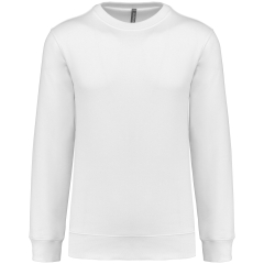 Sweat-shirt col rond blanc 280 g/m² unisexe Kariban
