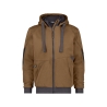 Sweat à capuche de travail coudes renforcés Cordura doublure teddy Camel/gris anthracite – Dassy Pulse
