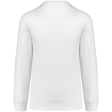 Sweat-shirt col rond blanc 280 g/m² unisexe Kariban – vue 2