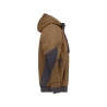 Sweat à capuche de travail coudes renforcés Cordura doublure teddy Camel/gris anthracite – Dassy Pulse
