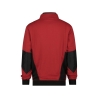 Sweat-shirt de travail col zippé coudes renforcés Cordura Rouge/noir – Dassy Stellar