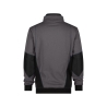 Sweat-shirt de travail col zippé coudes renforcés Cordura Gris anthracite/noir – Dassy Stellar