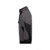 Sweat-shirt de travail col zippé coudes renforcés Cordura Gris anthracite/noir – Dassy Stellar