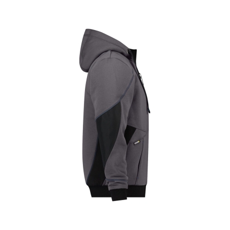 Sweat à capuche de travail coudes renforcés Cordura doublure teddy Gris anthracite/noir – Dassy Pulse