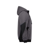 Sweat à capuche de travail coudes renforcés Cordura doublure teddy Gris anthracite/noir – Dassy Pulse