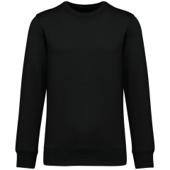 Sweat col rond French Terry écoresponsable Noir – Native Spirit