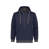 Sweat à capuche de travail coudes renforcés Cordura doublure teddy Bleu nuit/gris anthracite – Dassy Pulse