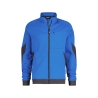 Sweat-shirt de travail zippé coudes renforcés Cordura Stretch Bleu azur/gris anthracite – Dassy Velox