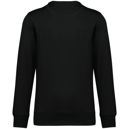 Sweat col rond French Terry écoresponsable Noir – Native Spirit – vue 2