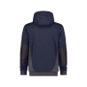 Sweat à capuche de travail coudes renforcés Cordura doublure teddy Bleu nuit/gris anthracite – Dassy Pulse