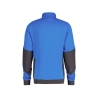 Sweat-shirt de travail zippé coudes renforcés Cordura Stretch Bleu azur/gris anthracite – Dassy Velox
