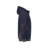 Sweat à capuche de travail coudes renforcés Cordura doublure teddy Bleu nuit/gris anthracite – Dassy Pulse