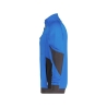 Sweat-shirt de travail zippé coudes renforcés Cordura Stretch Bleu azur/gris anthracite – Dassy Velox