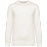 Sweat-shirt French Terry col rond épaules tombantes Blanc Ivoire Native Spirit