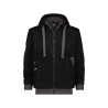 Sweat à capuche de travail coudes renforcés Cordura doublure teddy Noir/gris anthracite – Dassy Pulse