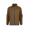 Sweat-shirt de travail zippé coudes renforcés Cordura Stretch Camel/gris anthracite – Dassy Velox