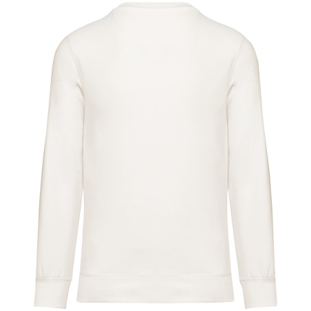 Sweat-shirt French Terry col rond épaules tombantes Blanc Ivoire Native Spirit – vue 2