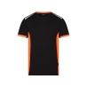 T-shirt de travail col rond avec détails réfléchissants Noir/orange – Dassy Tampico