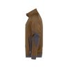 Sweat-shirt de travail zippé coudes renforcés Cordura Stretch Camel/gris anthracite – Dassy Velox