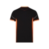 T-shirt de travail col rond avec détails réfléchissants Noir/orange – Dassy Tampico