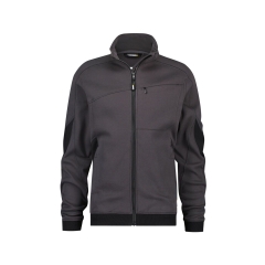 Sweat-shirt de travail zippé coudes renforcés Cordura Stretch Gris anthracite/noir – Dassy Velox