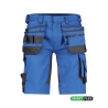 Bermuda de travail multipoches stretch quadri-directionnel Bleu azur/gris anthracite – Dassy Trix