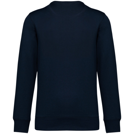 Sweat French Terry écoresponsable col rond Marine – Native Spirit – vue 2