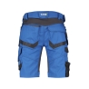 Bermuda de travail multipoches stretch quadri-directionnel Bleu azur/gris anthracite – Dassy Trix