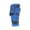 Bermuda de travail multipoches stretch quadri-directionnel Bleu azur/gris anthracite – Dassy Trix