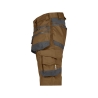 Bermuda de travail multipoches stretch quadri-directionnel Camel/gris anthracite – Dassy Trix