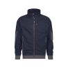 Sweat-shirt de travail zippé coudes renforcés Cordura Stretch Bleu nuit/gris anthracite – Dassy Velox