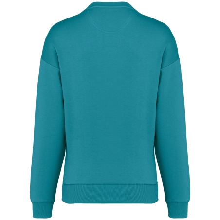 Sweat oversize col rond écoresponsable Bleu Native Spirit – vue 2