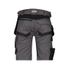 Bermuda de travail multipoches stretch quadri-directionnel Gris anthracite/noir – Dassy Trix