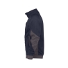 Sweat-shirt de travail zippé coudes renforcés Cordura Stretch Bleu nuit/gris anthracite – Dassy Velox